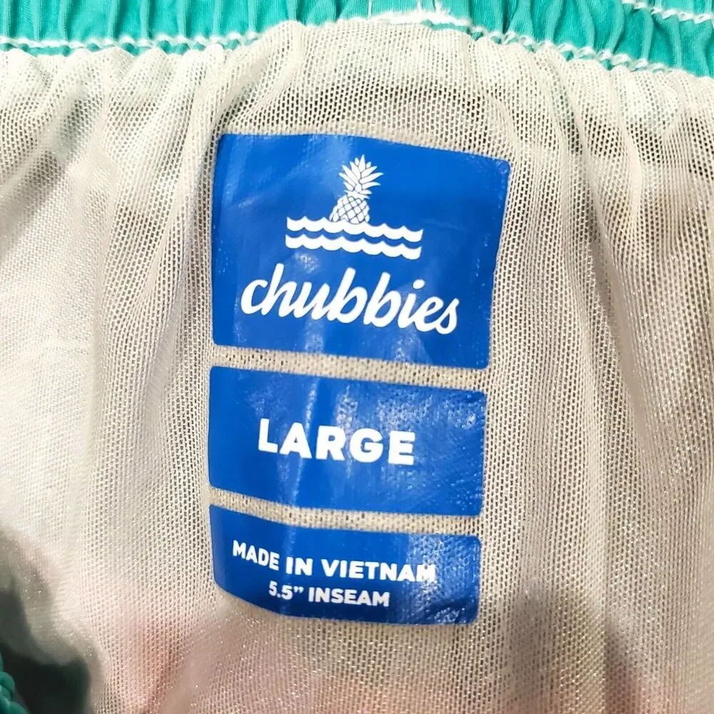 CHUBBIES Shorts Adult Large Multicolor Paint Splatter Swim Trunks Swimming